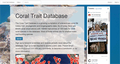 Desktop Screenshot of coraltraits.org